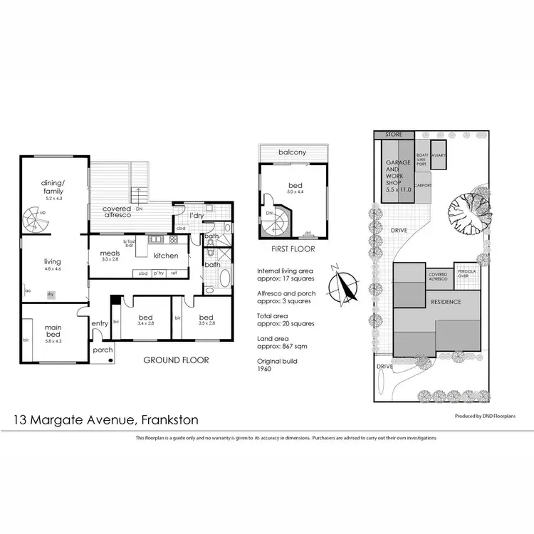 Floorplan of Homely house listing, 13 Margate Avenue, Frankston VIC 3199