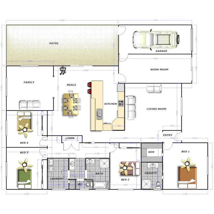 Floorplan of Homely house listing, 1 Laguna Drive, Port Lincoln SA 5606