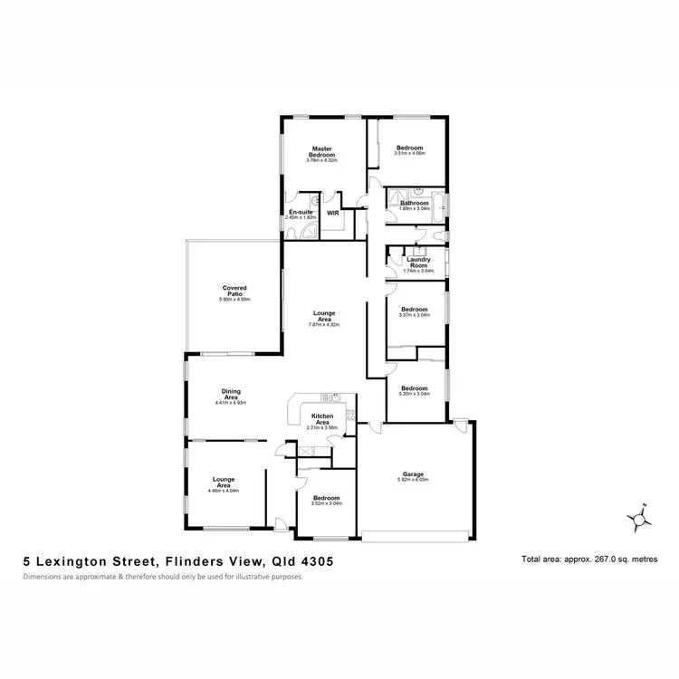Floorplan of Homely house listing, 5 Lexington Street, Flinders View QLD 4305