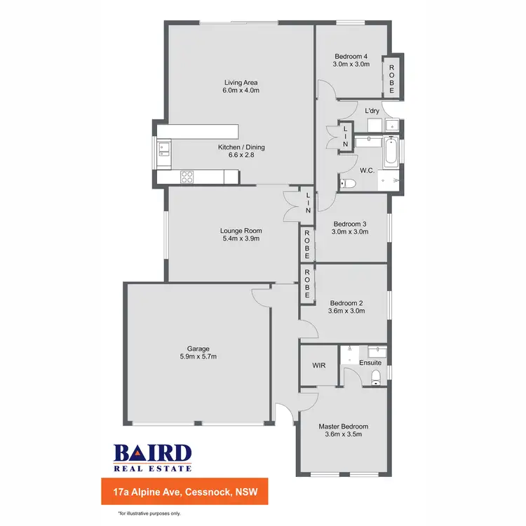 Floorplan of Homely house listing, 17a Alpine Avenue, Cessnock NSW 2325