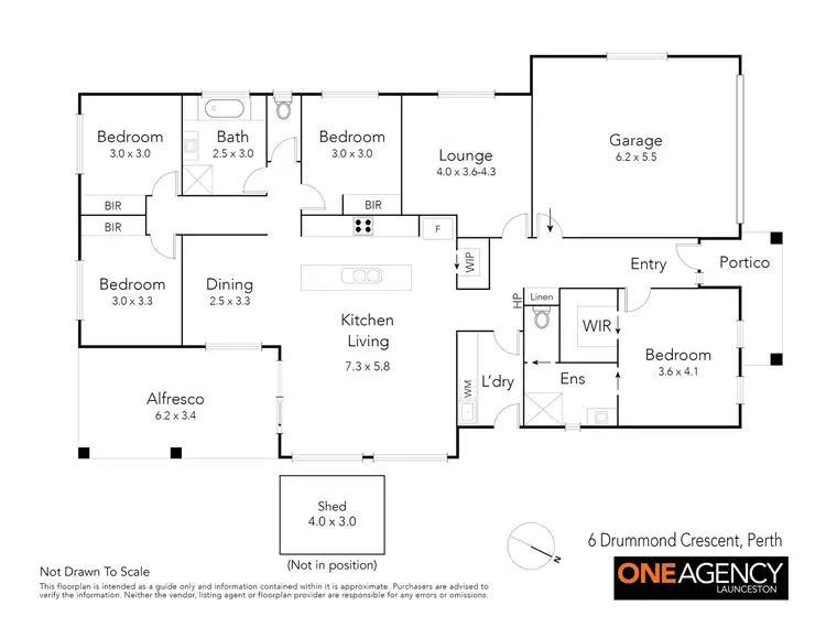 Floorplan of Homely house listing, 6 Drummond Crescent, Perth TAS 7300