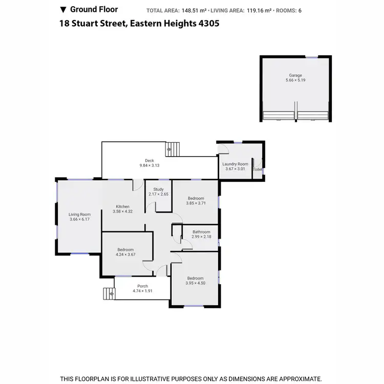 Floorplan of Homely house listing, 18 Stuart Street, Eastern Heights QLD 4305