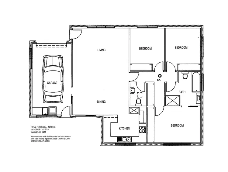Floorplan of Homely unit listing, 4/67 Menin Drive, Brighton TAS 7030