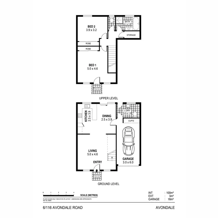 Floorplan of Homely townhouse listing, 6/116 Avondale Road, Avondale NSW 2530
