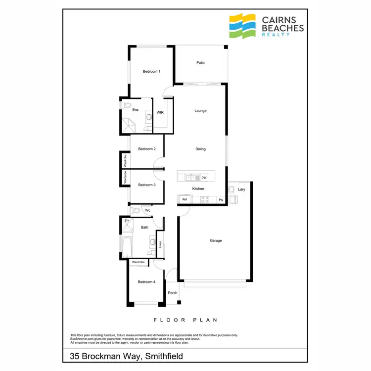 Floorplan of Homely house listing, 35 Brockman Way, Smithfield QLD 4878