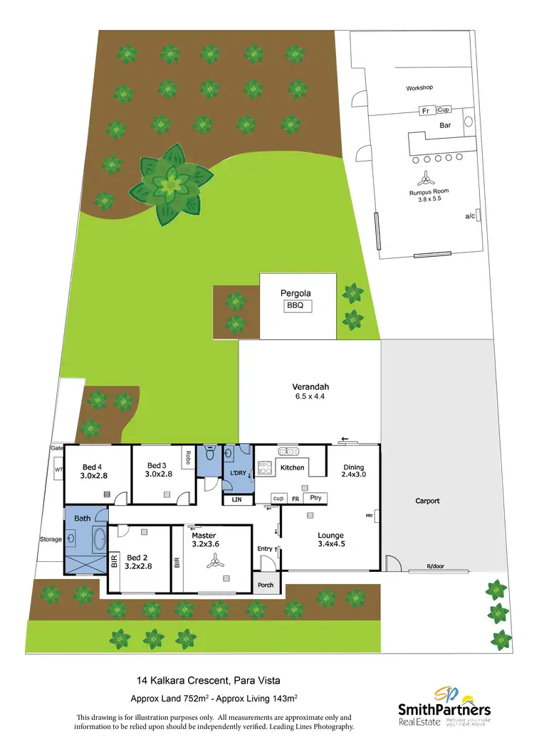 Floorplan of Homely house listing, 14 Kalkara Crescent, Para Vista SA 5093