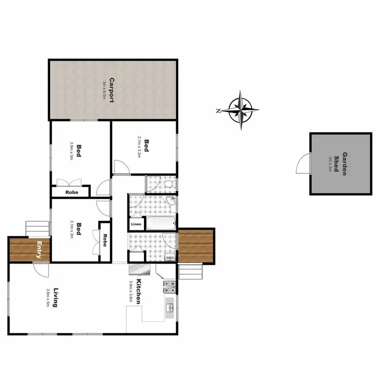 Floorplan of Homely house listing, 12 Weise Street, Oakey QLD 4401