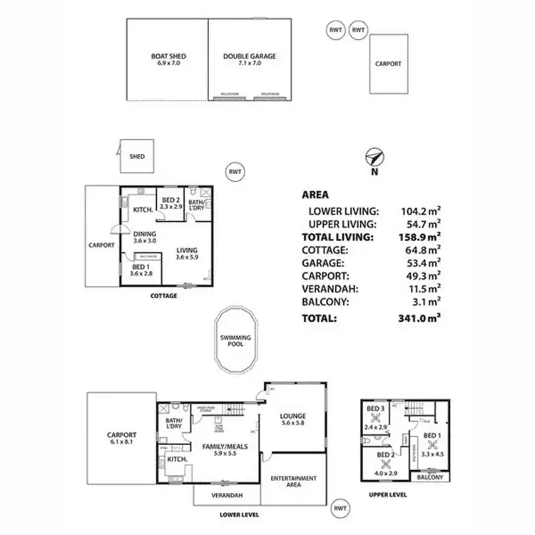 Floorplan of Homely rural property listing, 3 West Terrace, Callington SA 5254