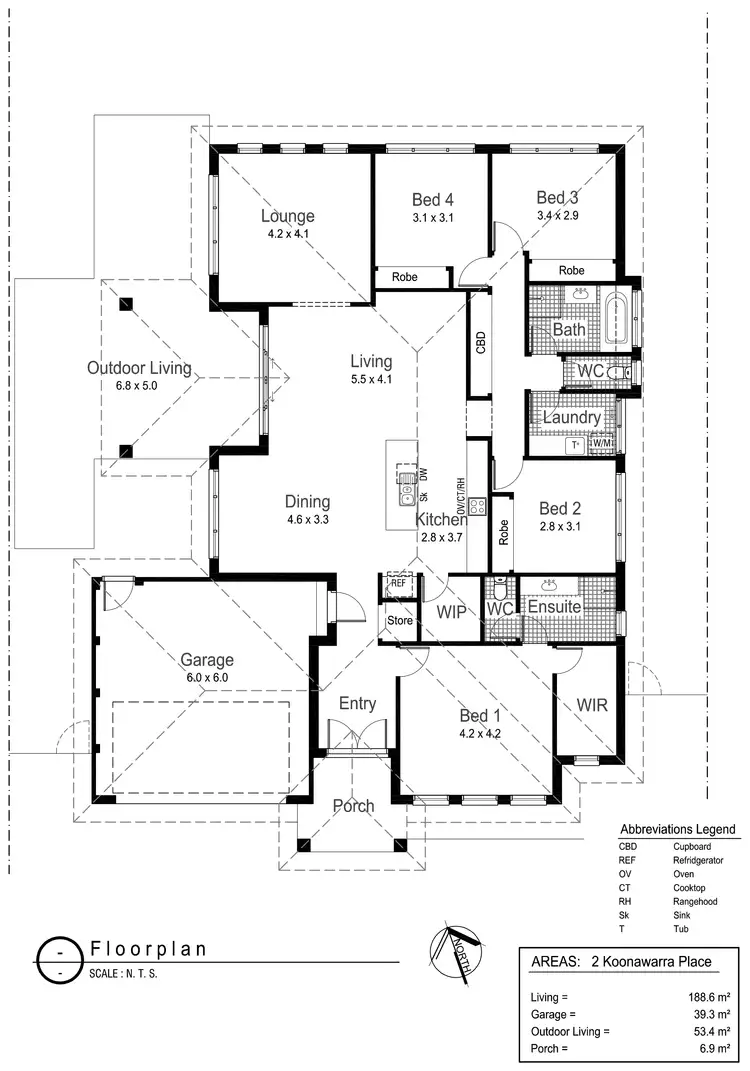 Floorplan of Homely house listing, 2 Koonawarra Place, Bourkelands NSW 2650