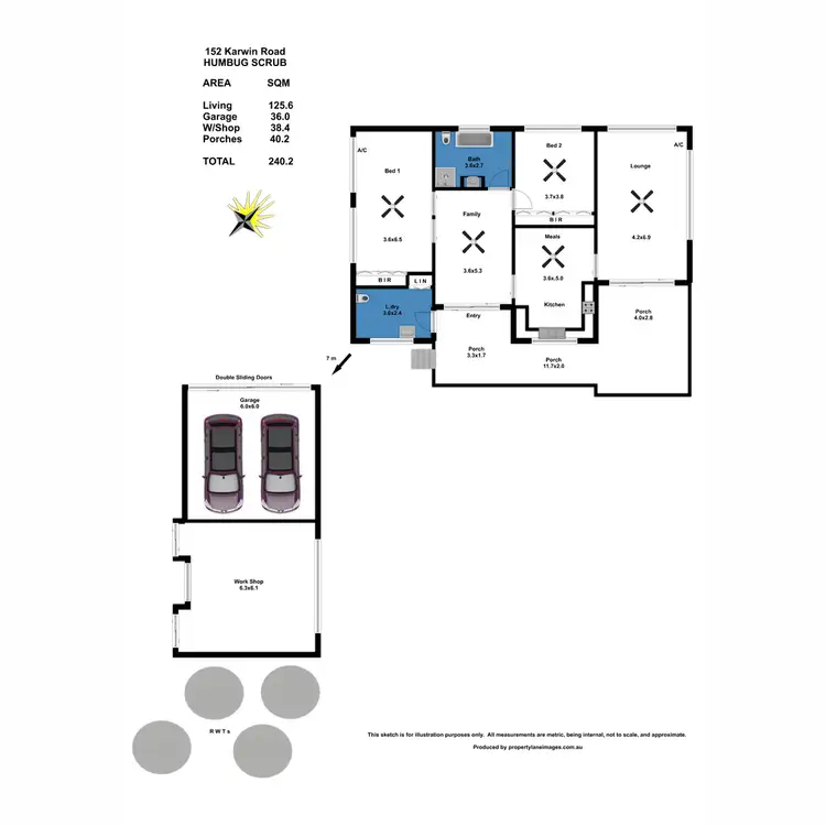 Floorplan of Homely house listing, 152 Karwin Road, One Tree Hill SA 5114