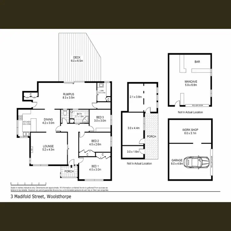 Floorplan of Homely house listing, 3 Manifold Street, Woolsthorpe VIC 3276