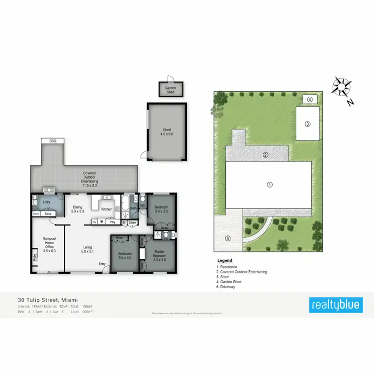 Floorplan of Homely house listing, 30 Tulip Street, Miami QLD 4220