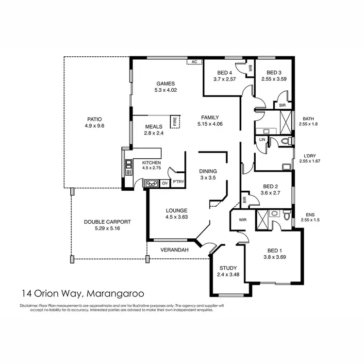 Floorplan of Homely house listing, 14 Orion Way, Marangaroo WA 6064