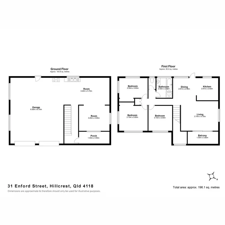 Floorplan of Homely house listing, 31 Enford Street, Hillcrest QLD 4118