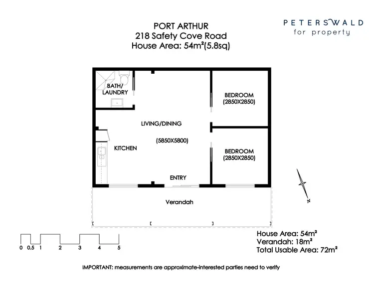 Floorplan of Homely land listing, 218 Safety Cove Road, Port Arthur TAS 7182