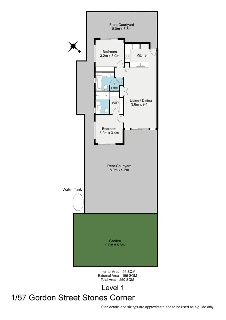 Floorplan of Homely apartment listing, 1/57 Gordon Street, Stones Corner QLD 4120
