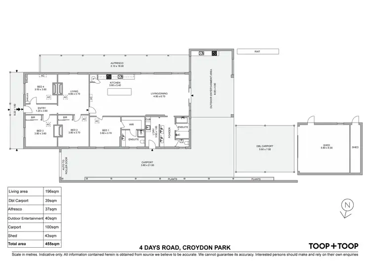 Floorplan of Homely house listing, 4 Days Road, Croydon Park SA 5008