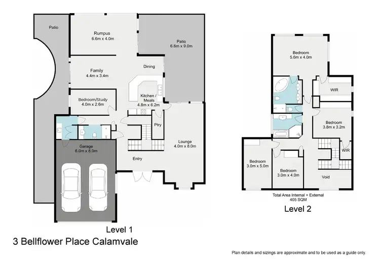 Floorplan of Homely house listing, 3 Bellflower Place, Calamvale QLD 4116