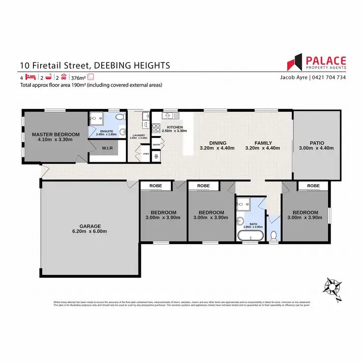 Floorplan of Homely house listing, 10 Firetail Street, Deebing Heights QLD 4306