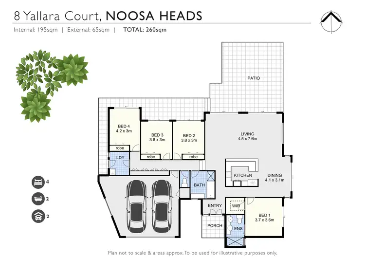 Floorplan of Homely house listing, 8 Yallara Court, Noosa Heads QLD 4567