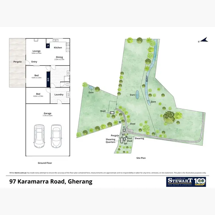 Floorplan of Homely rural property listing, 97 Karamarra Road, Gherang VIC 3240
