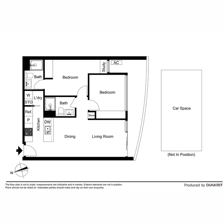 Floorplan of Homely apartment listing, 411/443 Upper Heidelberg Road, Ivanhoe VIC 3079