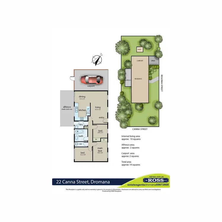 Floorplan of Homely house listing, 22 Canna Street, Dromana VIC 3936