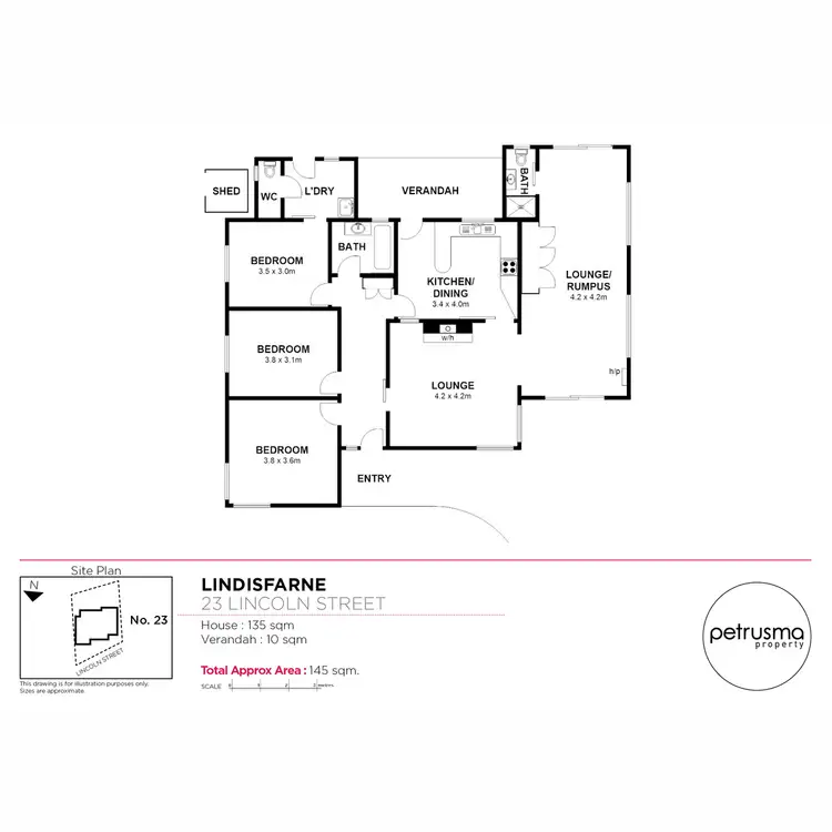 Floorplan of Homely house listing, 23 Lincoln Street, Lindisfarne TAS 7015