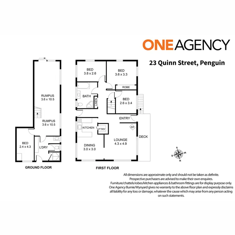 Floorplan of Homely house listing, 23 Quinn Street, Penguin TAS 7316
