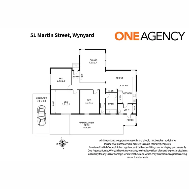Floorplan of Homely house listing, 51 Martin Street, Wynyard TAS 7325