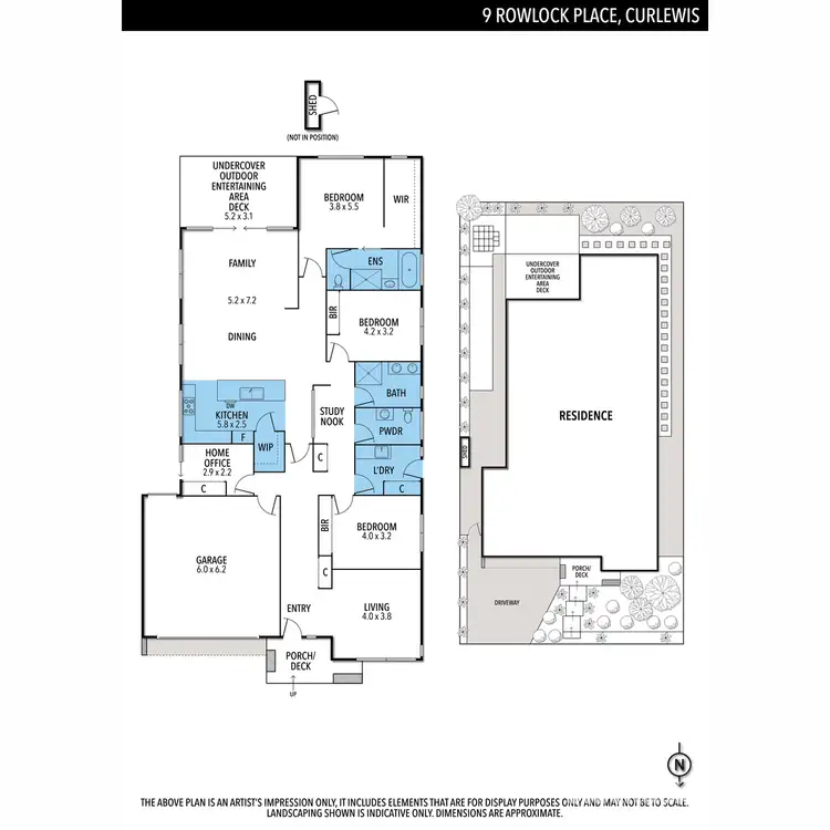 Floorplan of Homely house listing, 9 Rowlock Place, Curlewis VIC 3222
