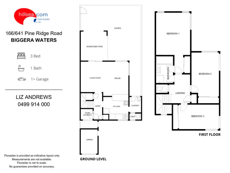 Floorplan of Homely townhouse listing, 166/641 Pine Ridge Road, Biggera Waters QLD 4216