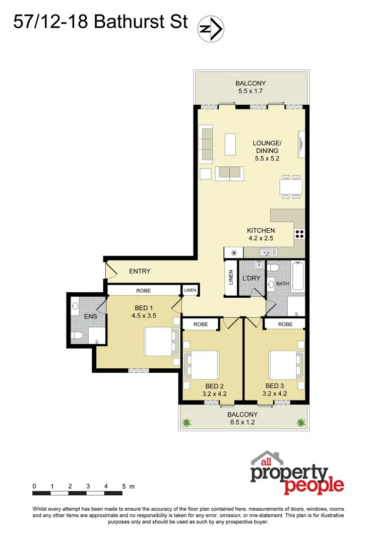 Floorplan of Homely unit listing, 57/12-18 Bathurst Street, Liverpool NSW 2170