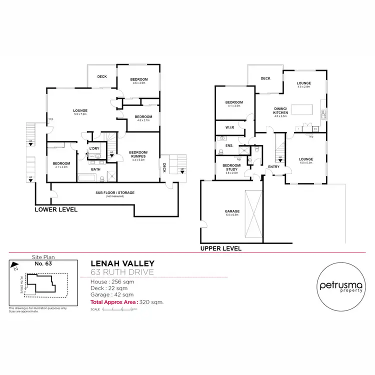 Floorplan of Homely house listing, 63 Ruth Drive, Lenah Valley TAS 7008