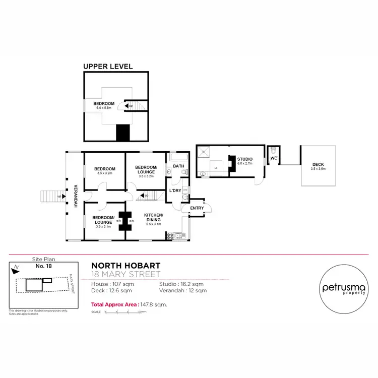 Floorplan of Homely house listing, 18 Mary Street, North Hobart TAS 7000