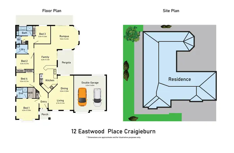 Floorplan of Homely house listing, 12 Eastwood Place, Craigieburn VIC 3064