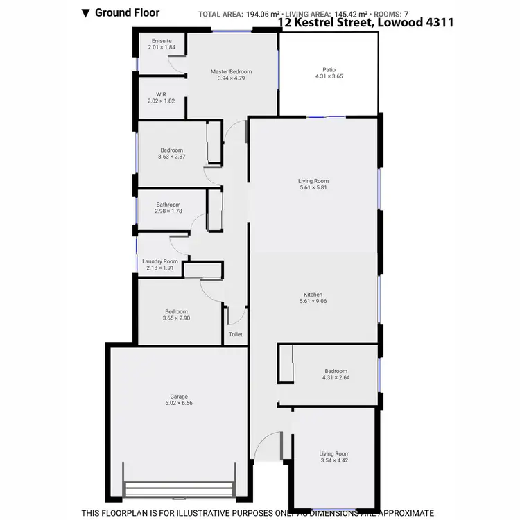 Floorplan of Homely house listing, 12 Kestrel Street, Lowood QLD 4311