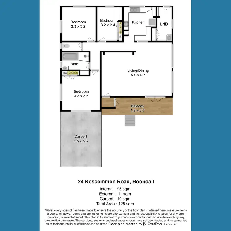 Floorplan of Homely house listing, 24 Roscommon Road, Boondall QLD 4034