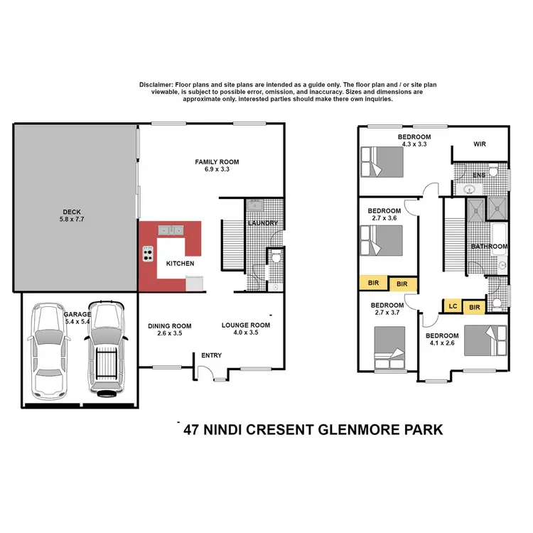 Floorplan of Homely house listing, 47 Nindi Crescent, Glenmore Park NSW 2745