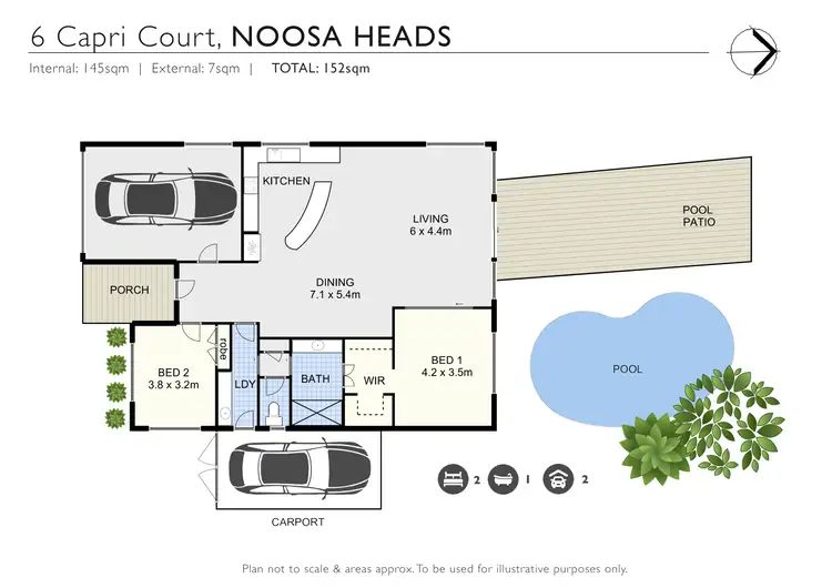 Floorplan of Homely house listing, 6 Capri Court, Noosa Heads QLD 4567