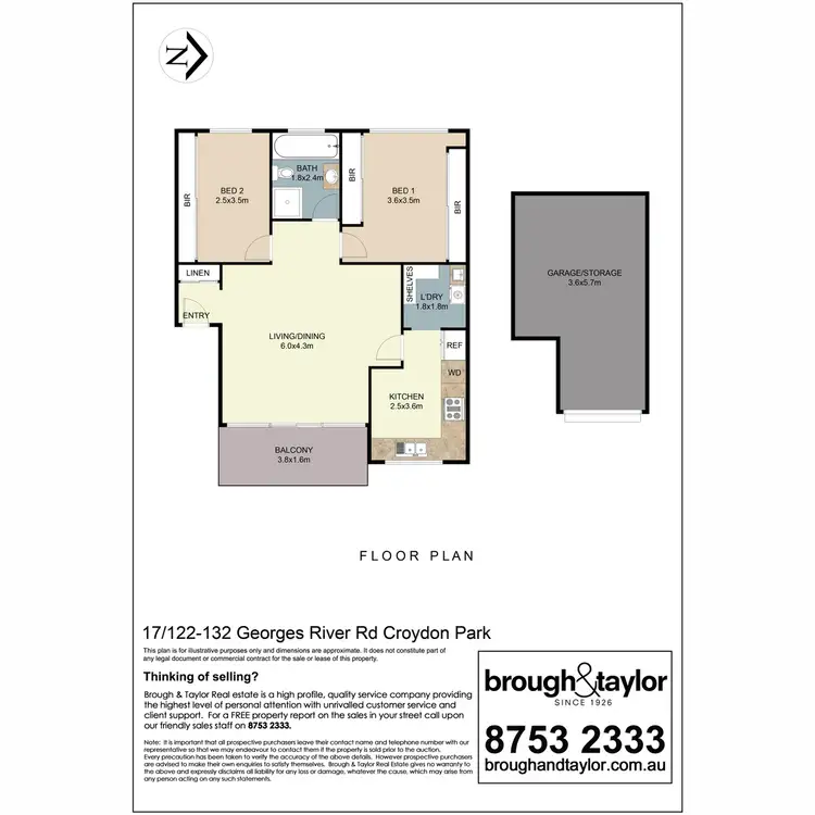 Floorplan of Homely apartment listing, 17/122-132 Georges River Road, Croydon Park NSW 2133