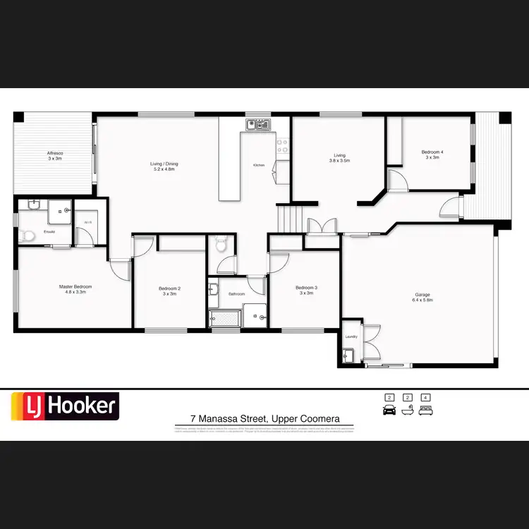Floorplan of Homely house listing, 7 Manassa Street, Upper Coomera QLD 4209