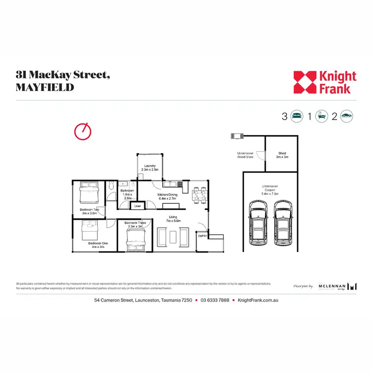 Floorplan of Homely house listing, 31 Mackay Street, Mayfield TAS 7248