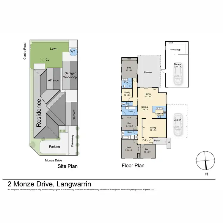 Floorplan of Homely house listing, 2 Monze Drive, Langwarrin VIC 3910