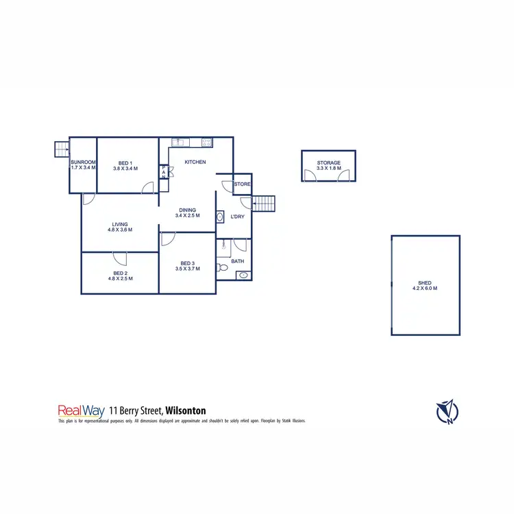 Floorplan of Homely house listing, 11 Berry Street, Wilsonton QLD 4350