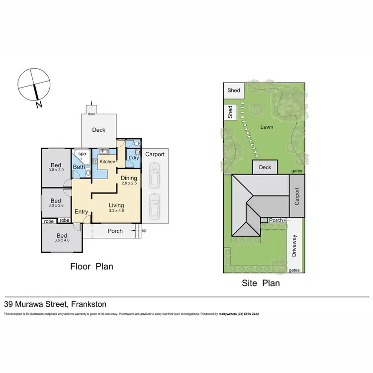Floorplan of Homely house listing, 39 Murawa Street, Frankston VIC 3199