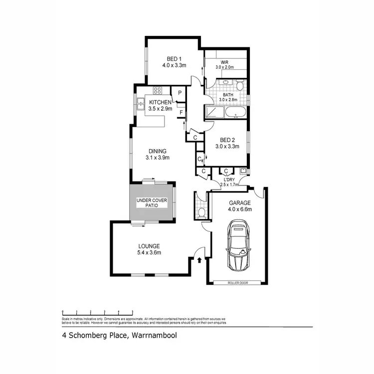 Floorplan of Homely townhouse listing, 4 Schomberg Place, Warrnambool VIC 3280