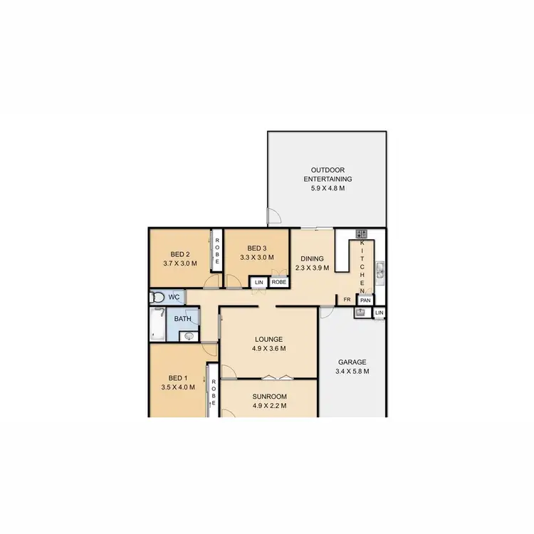 Floorplan of Homely house listing, 35 Cohoe Street, Rangeville QLD 4350