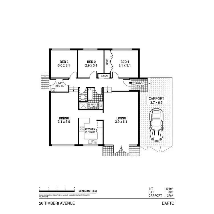 Floorplan of Homely house listing, 26 Timberi Avenue, Dapto NSW 2530