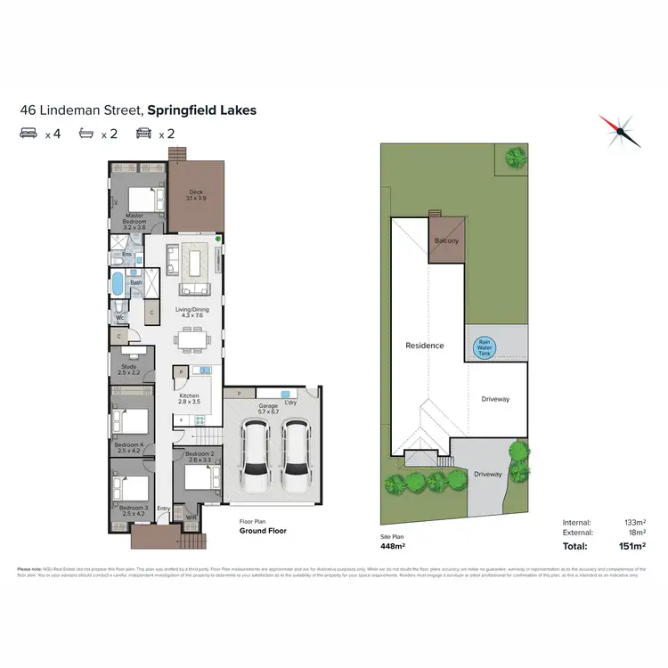 Floorplan of Homely house listing, 46 Lindeman Street, Springfield Lakes QLD 4300